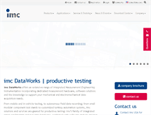 Tablet Screenshot of imcdataworks.com